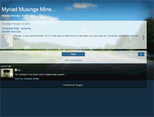 Tablet Screenshot of myriadmusingsmine.blogspot.com