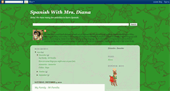 Desktop Screenshot of learntospeakspanishwithmrsdiana.blogspot.com