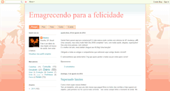 Desktop Screenshot of emagrecendoparaafelicidade.blogspot.com