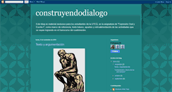 Desktop Screenshot of construyendodialogo.blogspot.com