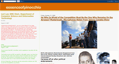 Desktop Screenshot of essenceofpinocchio.blogspot.com