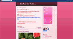 Desktop Screenshot of lesrecettesdalize.blogspot.com