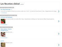 Tablet Screenshot of lesrecettesdalize.blogspot.com