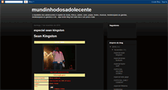 Desktop Screenshot of mundinhodosadolecente.blogspot.com