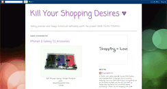 Desktop Screenshot of killyourshoppingdesires.blogspot.com