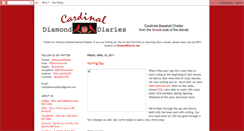 Desktop Screenshot of cardinaldiamonddiaries.blogspot.com