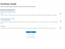 Tablet Screenshot of fertilizer-guide.blogspot.com