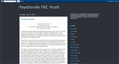 Desktop Screenshot of fayettevillefbcyouth.blogspot.com