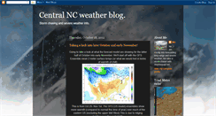 Desktop Screenshot of centralncweatherblog.blogspot.com