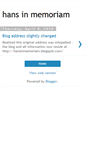 Mobile Screenshot of hansinmemorium.blogspot.com