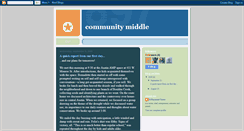 Desktop Screenshot of communitymiddle.blogspot.com