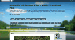 Desktop Screenshot of kumaonmandal.blogspot.com
