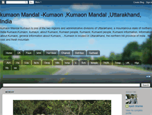 Tablet Screenshot of kumaonmandal.blogspot.com