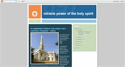 Desktop Screenshot of miraclepoweroftheholyspirit.blogspot.com