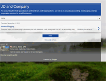 Tablet Screenshot of jdandcompany.blogspot.com