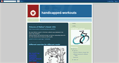 Desktop Screenshot of handicapped-workouts.blogspot.com