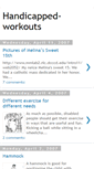 Mobile Screenshot of handicapped-workouts.blogspot.com