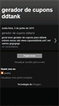 Mobile Screenshot of geradordecuponsddtank.blogspot.com