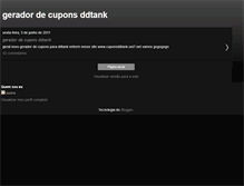 Tablet Screenshot of geradordecuponsddtank.blogspot.com