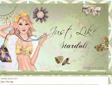 Tablet Screenshot of justlikestardoll.blogspot.com