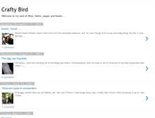 Tablet Screenshot of craftybird.blogspot.com