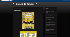 Desktop Screenshot of golpesdetambor.blogspot.com