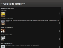 Tablet Screenshot of golpesdetambor.blogspot.com