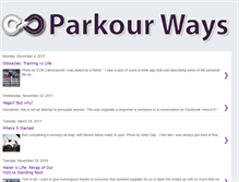 Tablet Screenshot of parkourwaysblog.blogspot.com