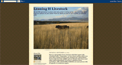 Desktop Screenshot of leaninghlivestock.blogspot.com