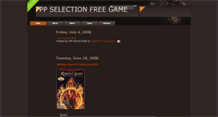 Desktop Screenshot of pppselection-game.blogspot.com