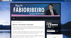 Desktop Screenshot of blogdofabioribeiro.blogspot.com