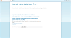 Desktop Screenshot of hasznalttraktorelado.blogspot.com
