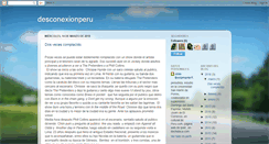Desktop Screenshot of desconexionperu.blogspot.com