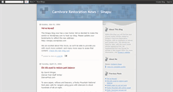 Desktop Screenshot of carnivorerestorationnews.blogspot.com