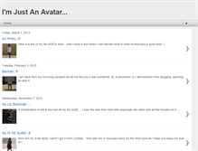 Tablet Screenshot of imjustanavatar.blogspot.com