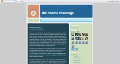 Desktop Screenshot of obamachallenge.blogspot.com