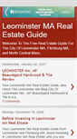 Mobile Screenshot of leominster-ma-real-estate.blogspot.com