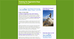 Desktop Screenshot of essentialtrainingforaggressivedogs.blogspot.com