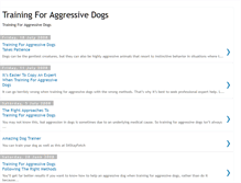 Tablet Screenshot of essentialtrainingforaggressivedogs.blogspot.com