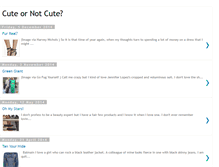 Tablet Screenshot of cuteornotcute.blogspot.com