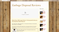 Desktop Screenshot of garbagedisposalreview.blogspot.com