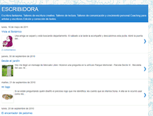 Tablet Screenshot of escribidoraenbuenosaires.blogspot.com