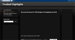 Desktop Screenshot of football-highlights2012.blogspot.com