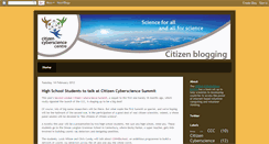 Desktop Screenshot of citizencyberscience.blogspot.com