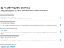 Tablet Screenshot of behealthywealthyandwise.blogspot.com