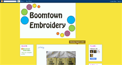 Desktop Screenshot of boomtownembroidery.blogspot.com