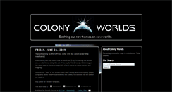 Desktop Screenshot of colonyworlds.blogspot.com