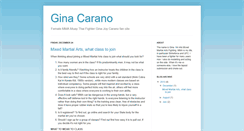 Desktop Screenshot of ginacaranofight.blogspot.com
