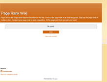 Tablet Screenshot of pagerankwiki.blogspot.com
