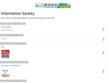 Tablet Screenshot of informationsociety.blogspot.com